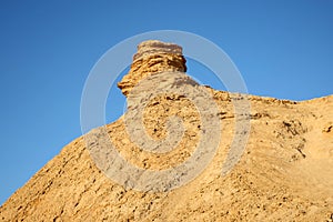 Camel head rock in Tunisia