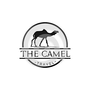 Camel on a Long Journey Logo , Mascot, T-Shirt Design Illustration