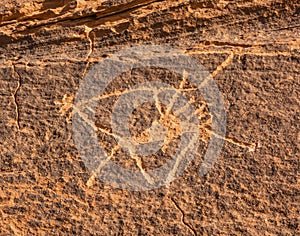 Camel Petroglyph Valley of Moon Wadi Rum Jordan