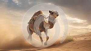 Camel Running In Ultra Hd With Canon Eos R3