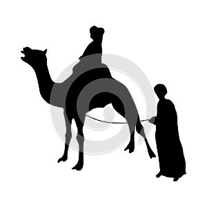 Camel silhouette black