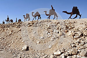 Camel Statues in the Negev, Israel