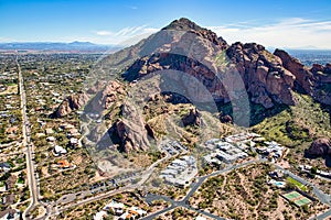 Camelback Mountain, a popular hiking destination