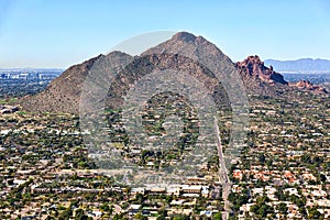 Camelback Mountain from Scottsdale, Arizona photo
