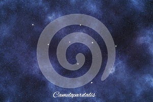 Camelopardalis star constellation, Brightest Stars, Giraffe constellation