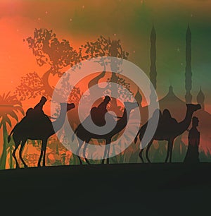 Camels and three wise men