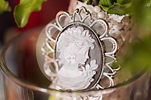 Cameo brooch