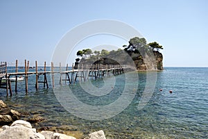 Cameo Island in Zakynthos Zante island, in Greece. Mediterranean, ionian.