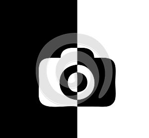 Camer icon black and white comic difference photo