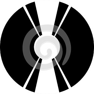 Isolated Compact Disk Vector Illustration