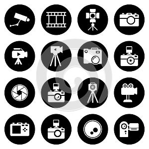 Camera, action camera,lens, photography icon vector design symbol