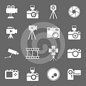 Camera, action camera,lens, photography icon vector design symbol