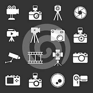 Camera, action camera,lens, photography icon vector design symbol