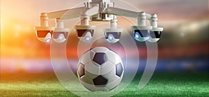 Camera assistance for the refereeing of football match concept -