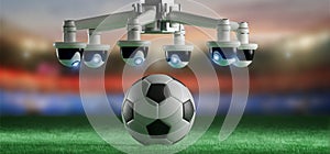 Camera assistance for the refereeing of football match concept -