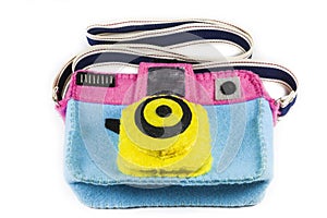 Camera bag is colorful