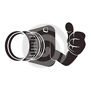 Camera cartoon vector