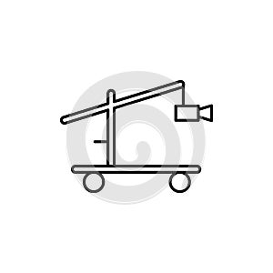 Camera crane icon