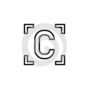 Camera Custom User mode line icon