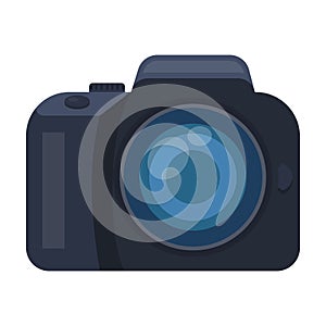 Camera detective. Camera, for shooting the scene, and to commit murder.Detective single icon in cartoon style vector