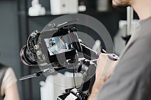 Camera Display with Actress