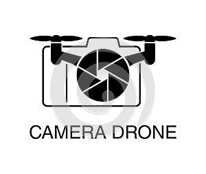 Camera Drone - photocamera and quadrocopter blades
