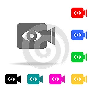 Camera eye web icon. Elements in multi colored icons for mobile concept and web apps. Icons for website design and development, ap photo