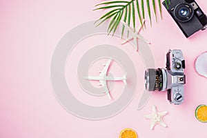 Camera films, airplane, starfish, hat and traveler tropical accessories