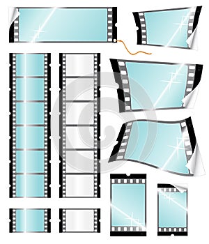 Camera filmstrip retail tags