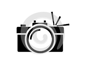 Camera with flash photo