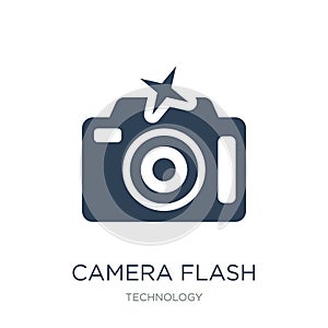 camera flash icon in trendy design style. camera flash icon isolated on white background. camera flash vector icon simple and