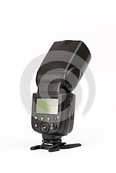 Camera flash isolated on white