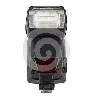Camera flash isolated on white