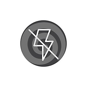 Camera flash off icon vector