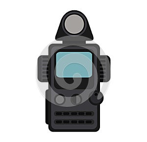 Camera flash photography equipment vector.