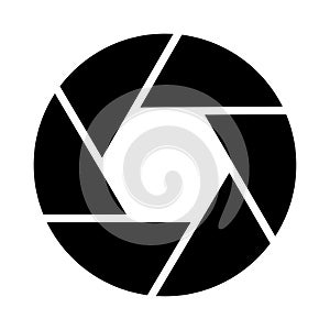 Camera glyph flat vector  icon