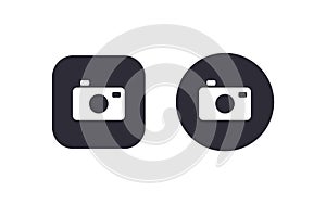 Camera icon button vector illustration scalable vector design