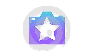 Camera icon concept. modern gradient style