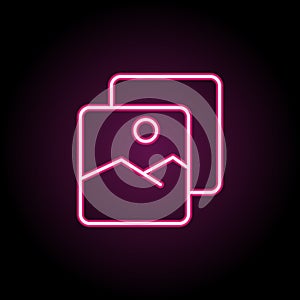 Camera icon. Simple thin line, outline vector of web icons for ui and ux, website or mobile application