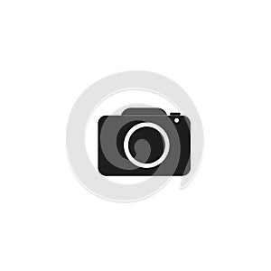 Camera Icon in trendy flat style isolated on grey background. Camera symbol for your web site design, logo, app, UI
