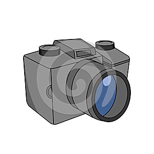 Camera illustration vector isolated