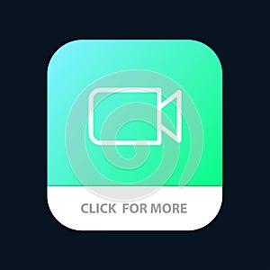 Camera, Image, Basic, Ui Mobile App Button. Android and IOS Line Version