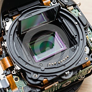 Camera Image Sensor and Mirror Assembly
