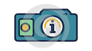 Camera Information & Details Icon, vector design Generative AI