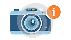 Camera Information & Help Guide Icon, vector design Generative AI