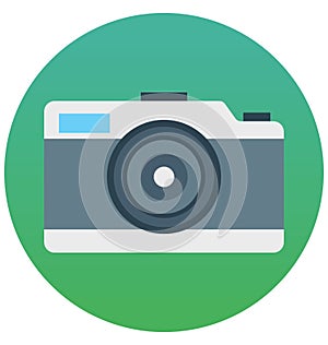 Camera isolated vector icon which can be easily edit or modified