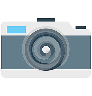 Camera isolated vector icon which can be easily edit or modified