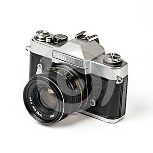 A Camera Isolated on White Background