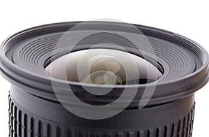 Camera lens close up isolated