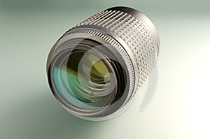 Camera lens closeup